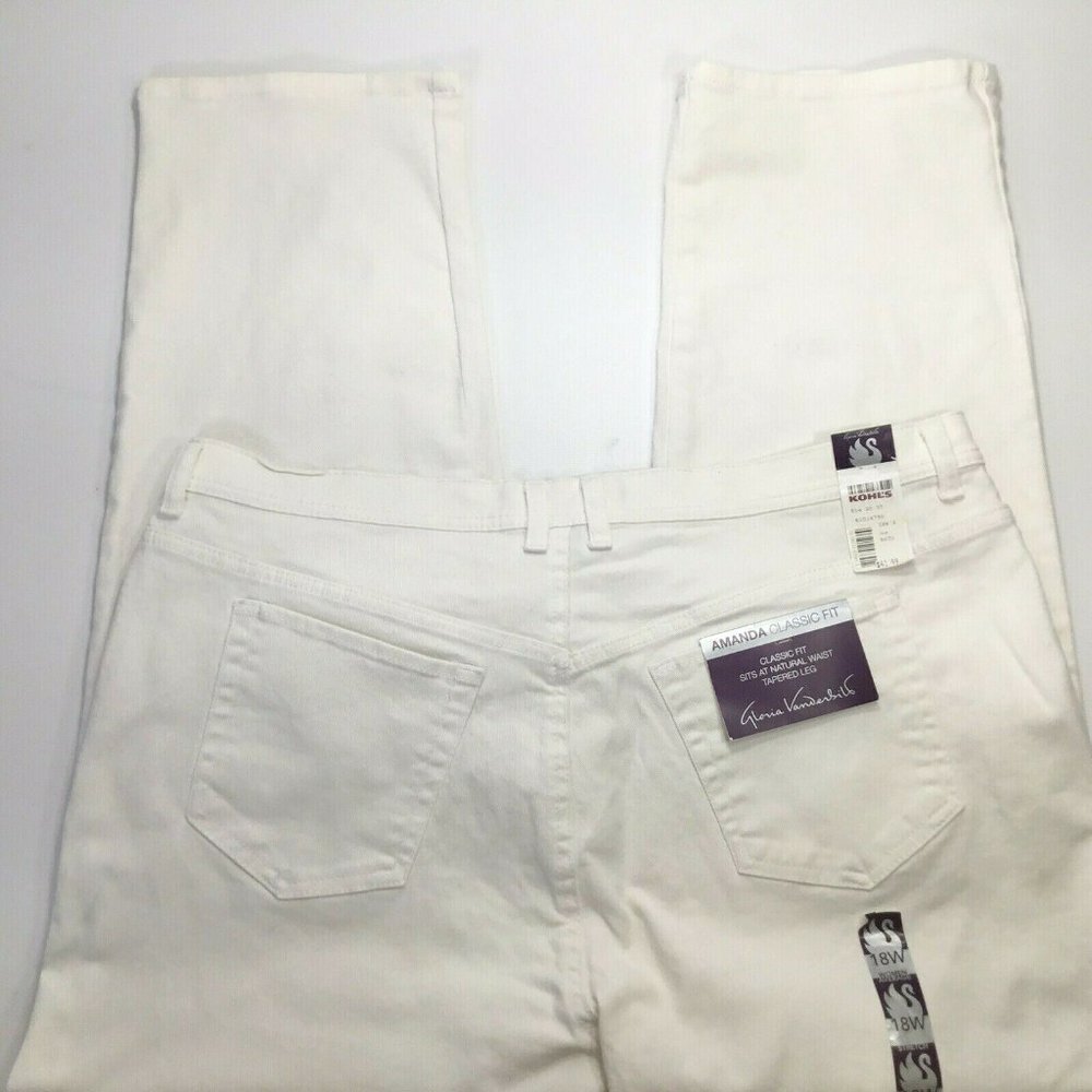 Amanda Classic Fit~White/Natural~Stretch - Picture 5 of 9